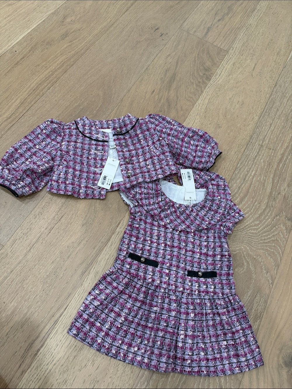 Brand new Tweed Dress with Matching Cropped Jacket